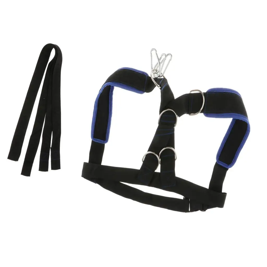 Workout Sled Harness Vest for Strength and Speed Training Pulling Belt Bodybuilding Rope for Agility Exercises
