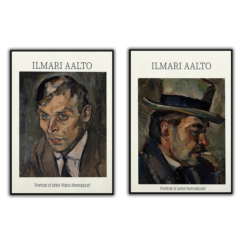 

Ilmari Aalto Portrait of Artist Karnakoski| Wall Decor Art Poster| Art Canvas| Wall Art Print| Poster Print