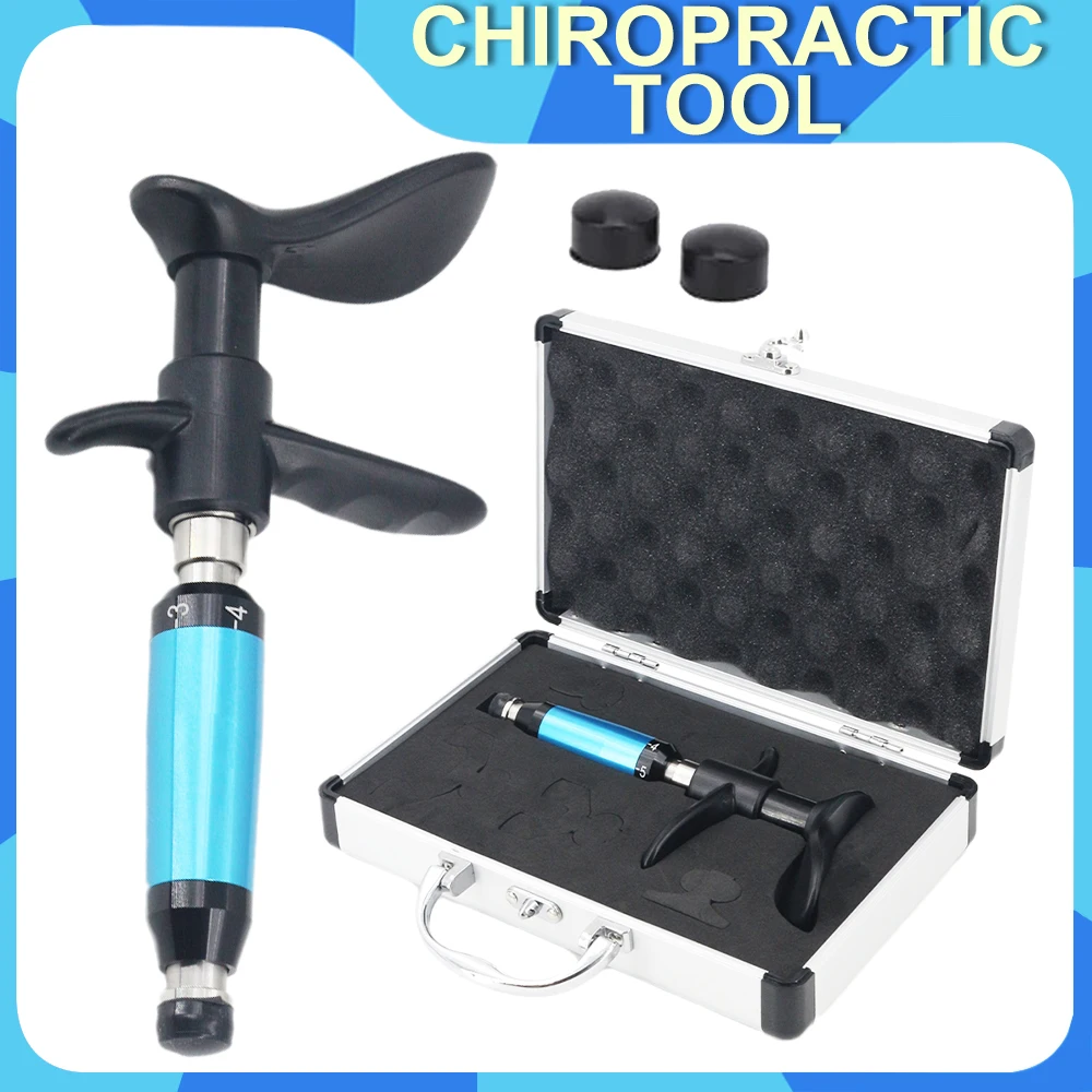 

2024 New 6 Level One Heads Adjustable Spine Chiropractic Instrument Manual Bone Correction Gun Cervical Pain Therapy Massager