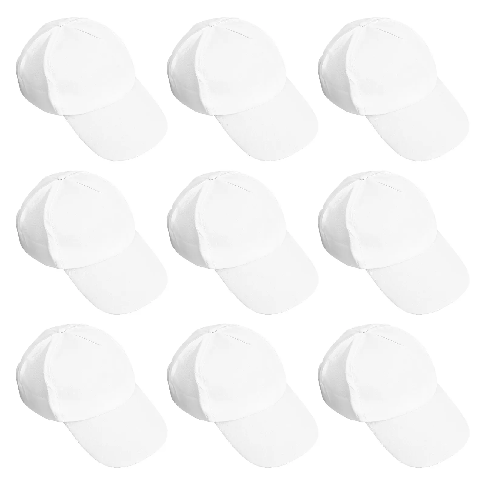 10 Pcs Children's Peaked Caps White blank DIY Hand Painted Hats Graffiti Drawing Hat Hand-painted Peaked Caps Art Craft Supplies