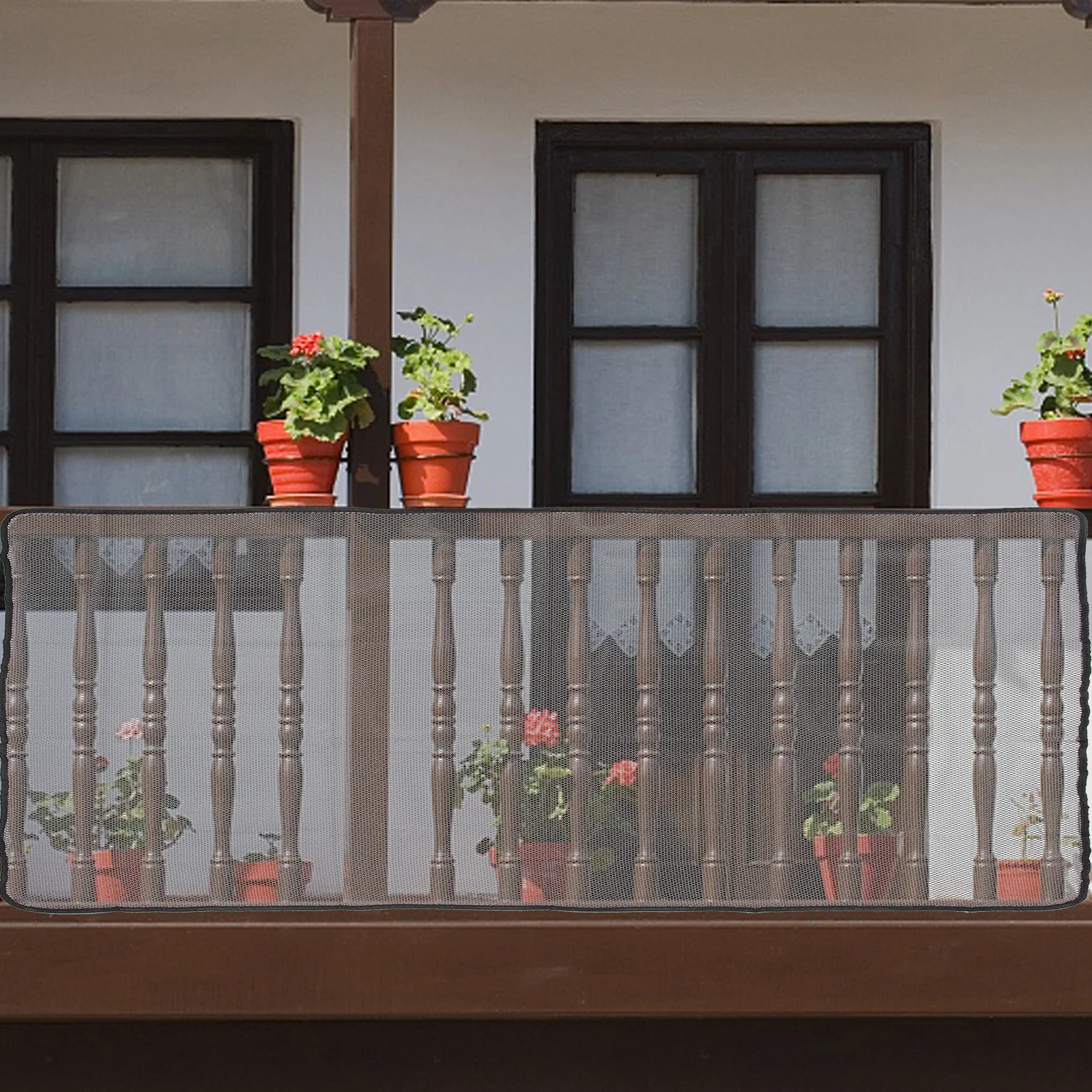 Filet de sécurité pour barrière d'escalier, 1 ensemble, maille de garde-corps pour bébé, pour balcon, écran de Protection pour animaux de compagnie, 1.5x0.9m, résistant aux déchirures, Durable