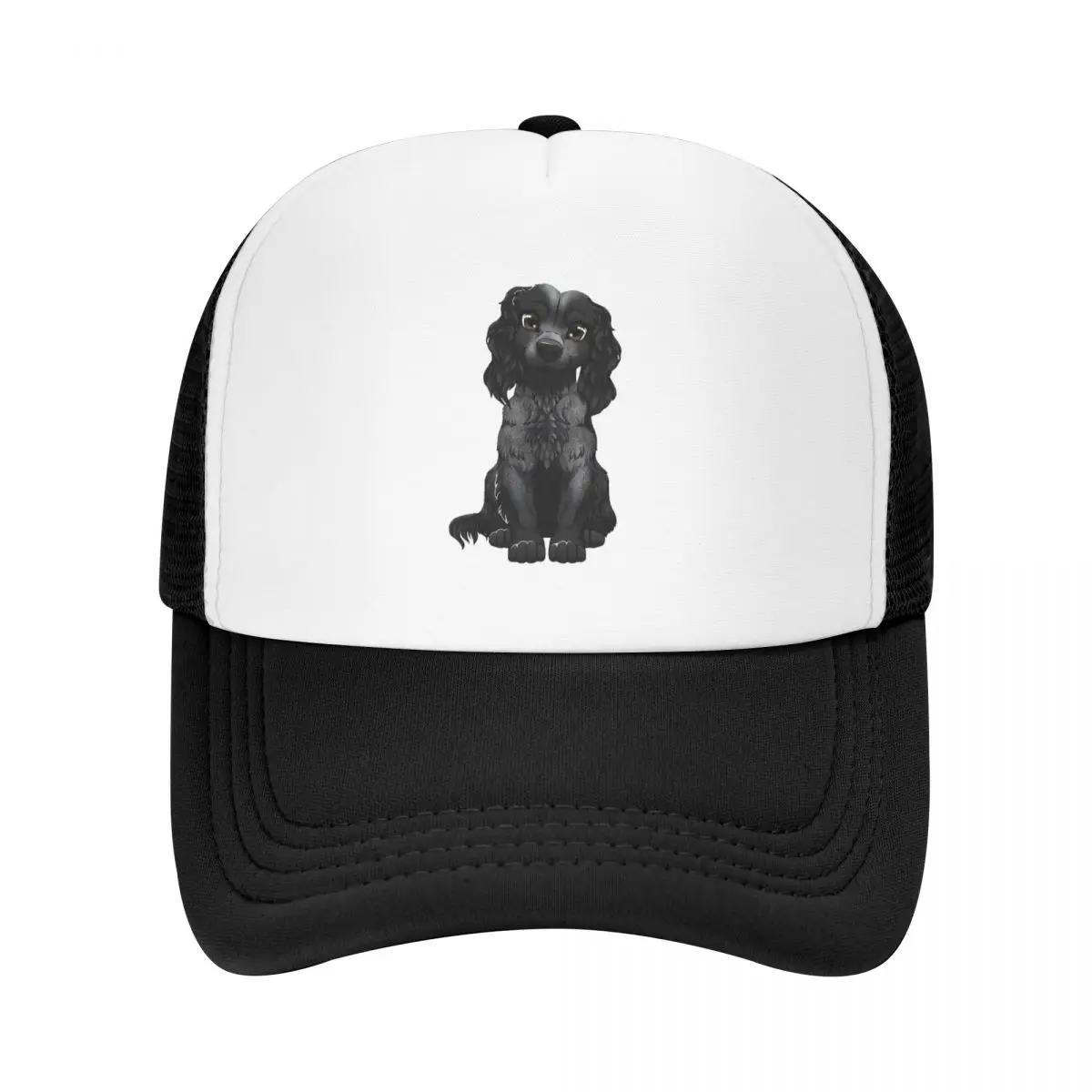 Blue Roan Cocker Spaniel Cute Puppy Cap Mesh Baseball Caps Adjustable Hat Hip Hop Summer Unisex Baseball Hats Polychromatic