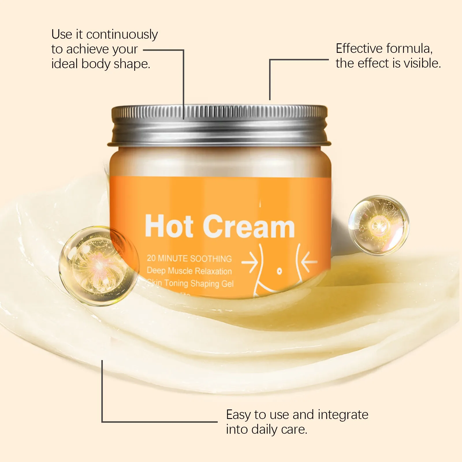 Body Care Cream Massage Skin Legs Arms Waist All Over The Body Universal Body Firming Cream