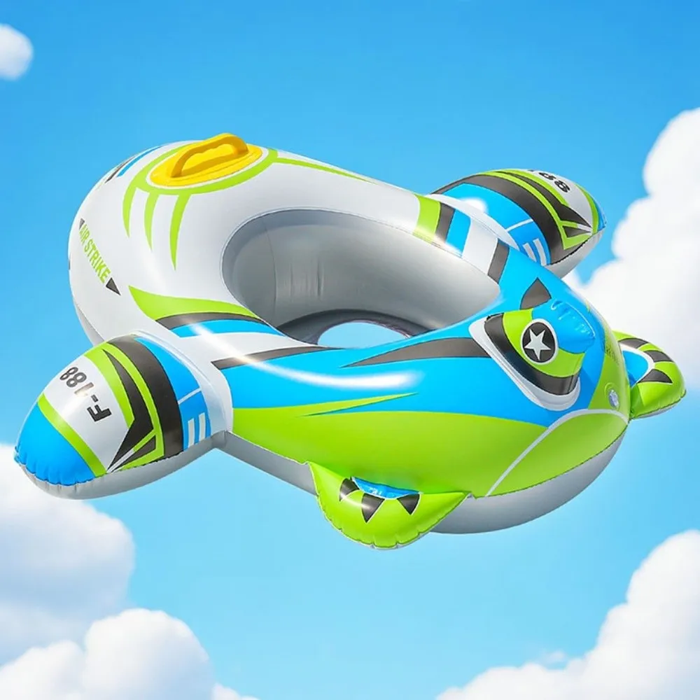 Flugzeugform Baby Schwimmring Kreissitz Aufblasbares Spielzeug Schwimmkreis Schwimmender Spaßstil Boot Kinder Schwimmring Sommer