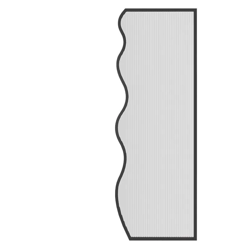 Modern Tempered Glass Partition Screen Half Wall Divider for Living Room Entrance Bathroom Washbasin Area Simple Luxury Decor