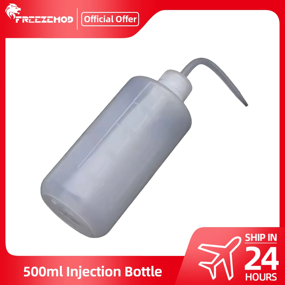 FREEZEMOD 500ml butelka z wtryskiem wody 0,5 l do dodawania 0,5 l pojemności chłodnicy wodnej narzędzie PETG części układ chłodzenia cieczą ZYH-01