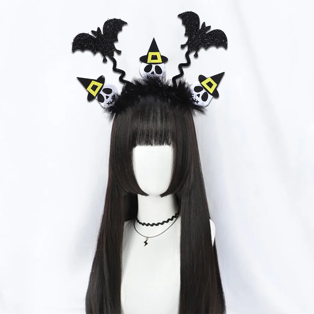 

4Pcs Halloween Hair Band Set Pumpkin Spider Bat Ghost Cute Headbands Costume Party Props Hair Accessories Ghost Decor Headband