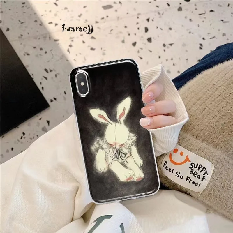 Lmmcjj Cool Rabbit Phone Case For Samsung Galaxy A54 5G A53 A52 S23 Ultra A22 A23 S21 FE A13 A14 S22 Plus Silicone Phone Cover