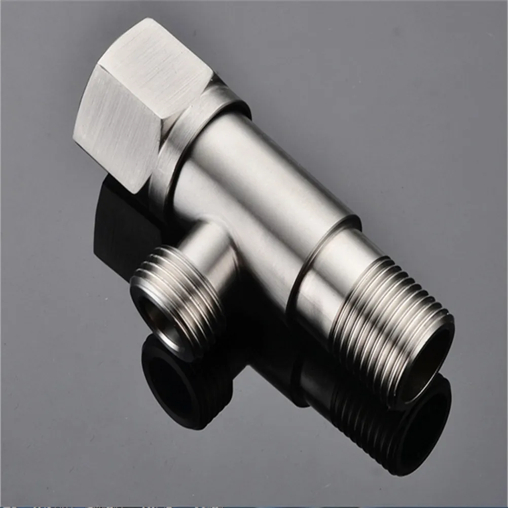 Stainless Steel Angle Durable High Temp Resistant Explosion Proof Easy Install Connect Hot Cold Water Bathroom Toilet Shower