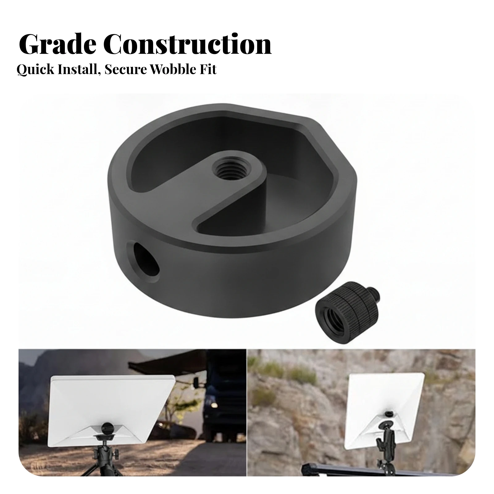 Aluminum Alloy Tripod Mount Adapter Compact Threaded Tripod Adapter Compact Versatile for Photographers, Photography
