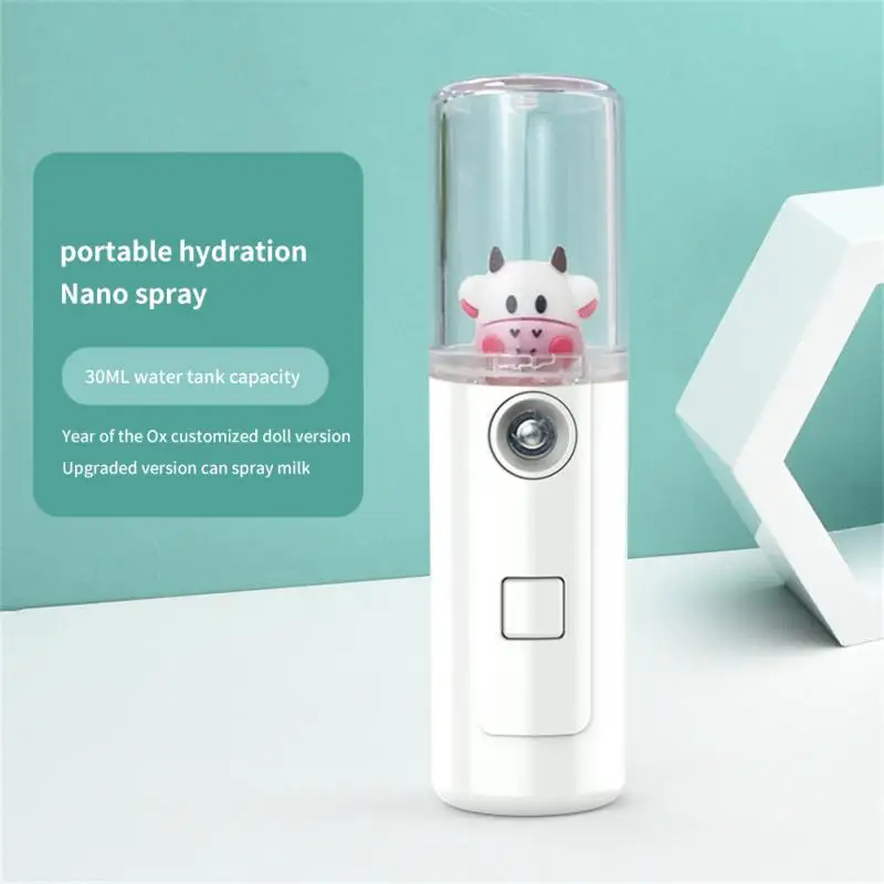 Skin Care Spray Hydrating Instrument Facial Sprayer Facial Steamer USB Charging Handheld Portable Home Humidifier Beauty Device