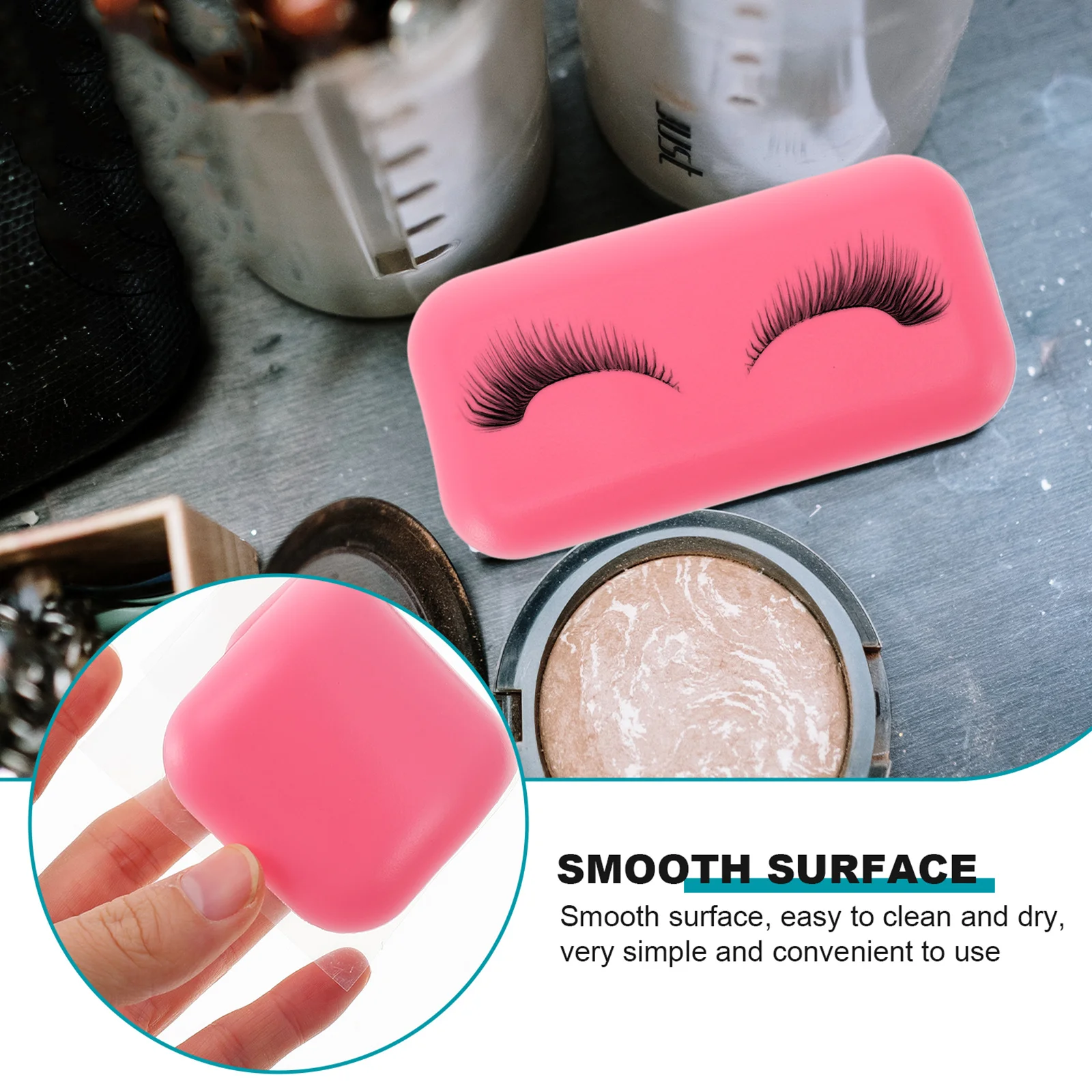 

4Pcs Silicone Eyelash Extension Supplies Soft Comfortable Grafting Pads Professional Home Use Lash Extension Supplies