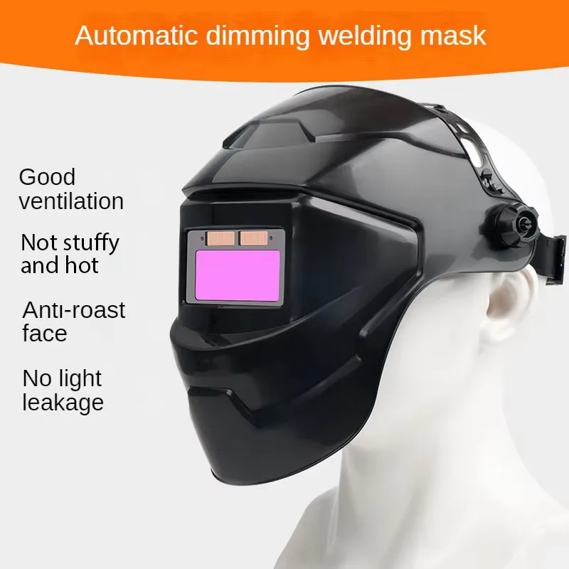 Welding mask solar automatic light-change headwear tig welding welding anti-spatter welder welding Welding Mask Welding Cap