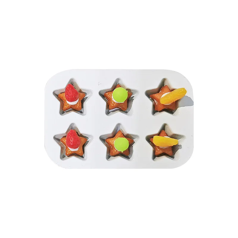1:12 Miniatuur Model Taart Speelgoed Beeldje Bakken Kleine Taarten Koekjes en MoldI Poppenhuis Accessoires Simulatie Decoratie Speelgoed