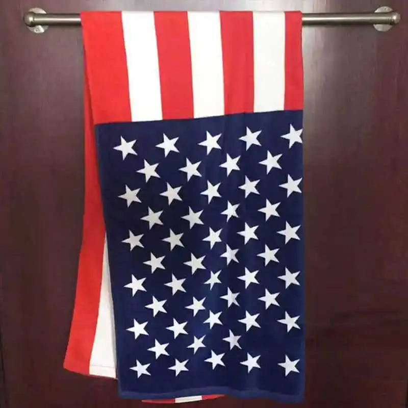 

Quick Dry Bath Towel Microfiber Beach Towels 70x150cm Absorbent USA Flag Sport Towel Gym Travel Washcloth For Swimming Running