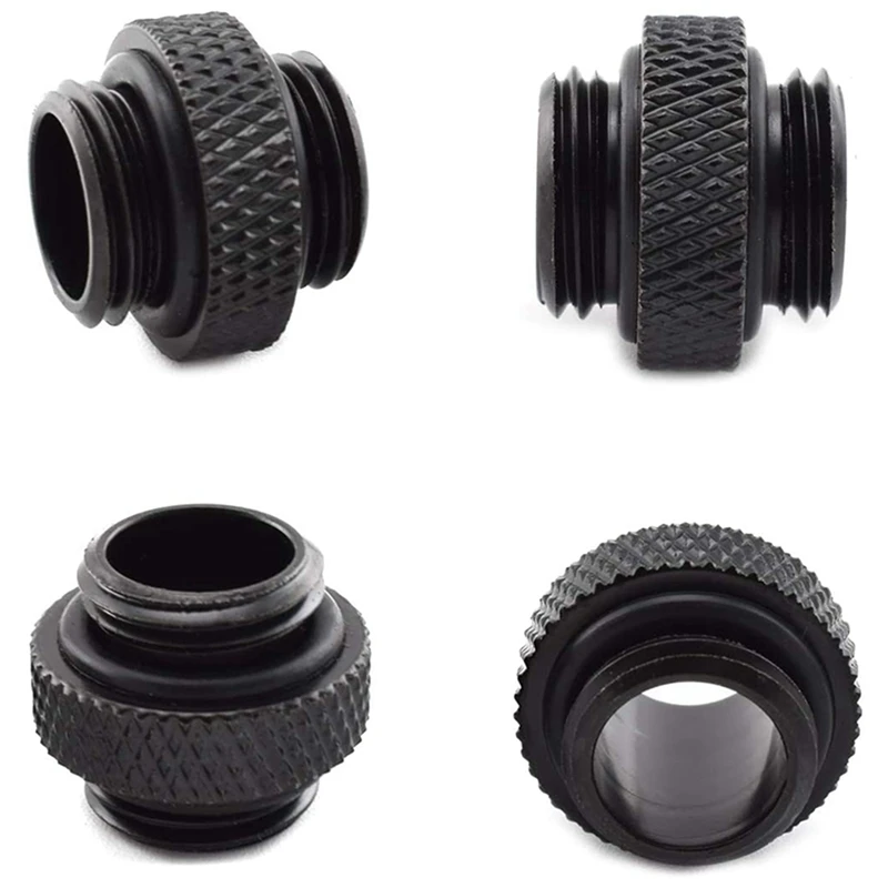 Conector macho para macho com anel de vedação para sistemas de resfriamento de água PC, extensor, G1, 4 Polegada, 5mm, 20-Pack