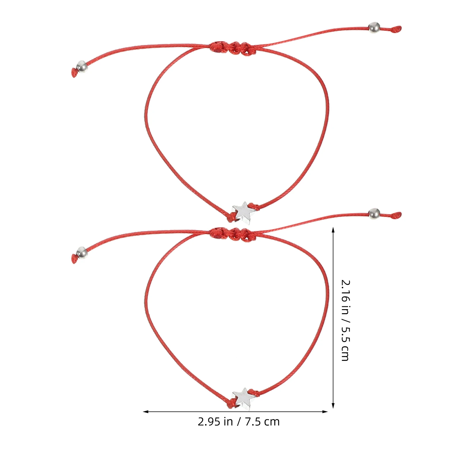 

6pcs Portable Compact Adjustable Bracelets For Women Girls Back To School Gift Accessories Lovely Decorative Mother Daughter Wax