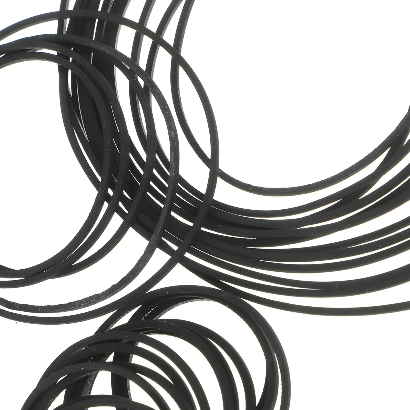 

60Pcs Square Cassette Drive Belts 1Mm Thick Rubber Material for Recorder Repair Reusable Long Player Maintenance Kit