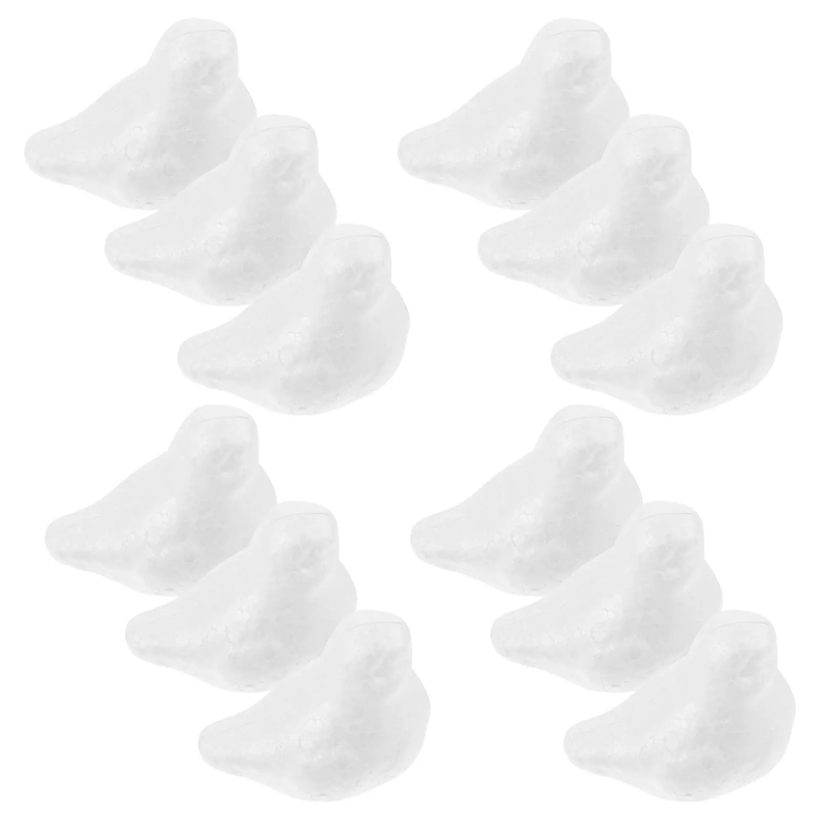

12pcs Foam Bird Model Unfinished Lightweight Craft Decoration Figurine Animal Ornaments Child 5 4x3 2x4 1 Size DIY Projects