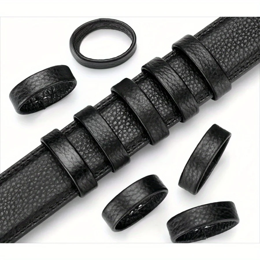 10pcs Belt Loops, Ring Buckles, Mesons, Men's Belt Collars, Belt Tail Fixing Accessories, Belt Buckles