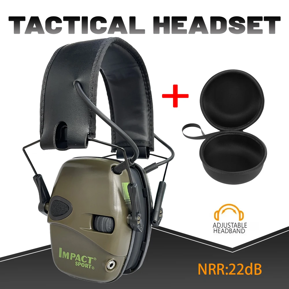 

Electronic Damper Sports Shooting Earmuff Sports Shooting Impact Outdoor Anti-Noise Headset for Howard Leight Impact Sports