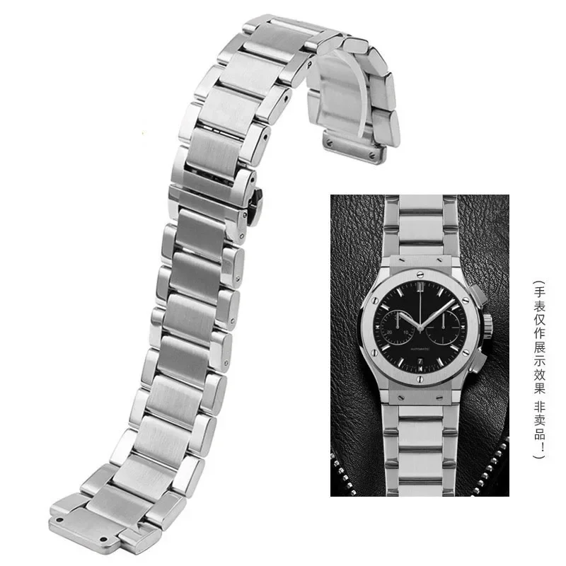 Stainless Steel Watch Band for HUBLOT Classic Fusion Big Bang Watch Accessories Belt Men and Women Bulge 27-19mm