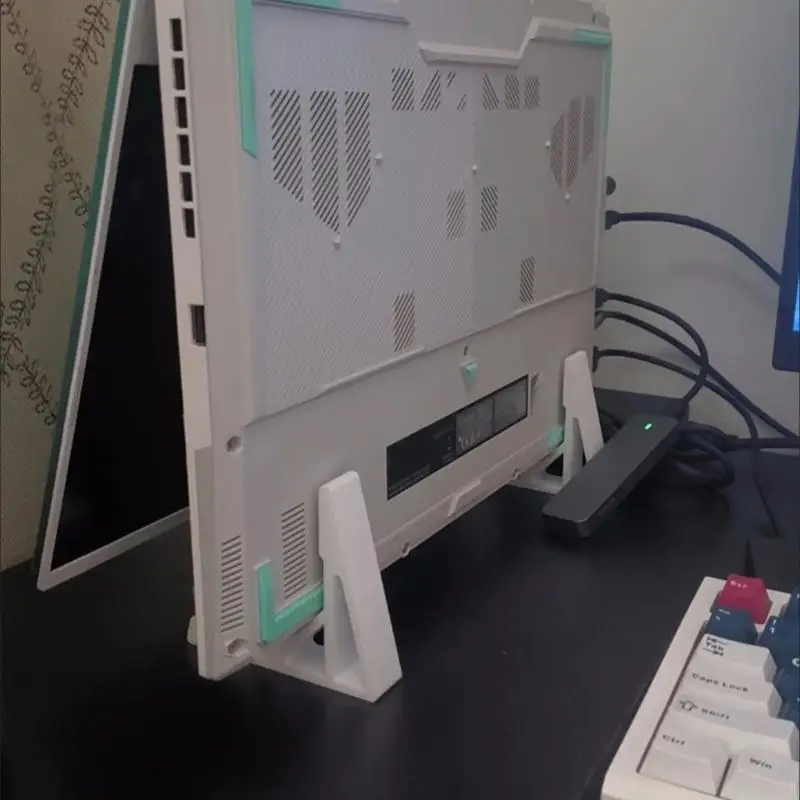 

652F Toolless Assembly Vertical Notebook Stand Secure Plastic Base for Y9000P R9000P Laptop Size