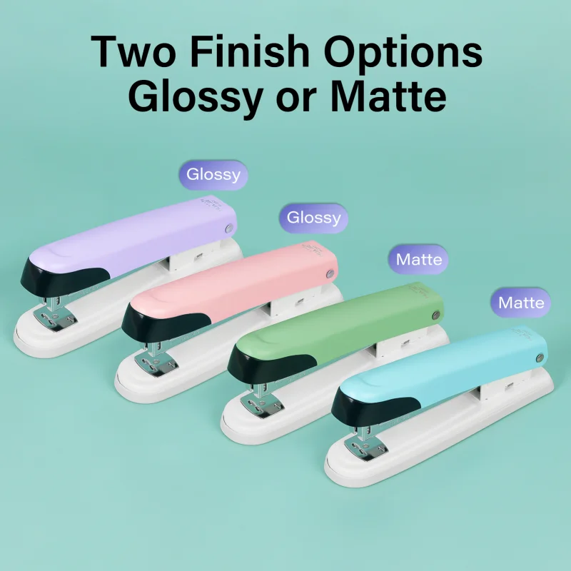 Cucitrice da tavolo in metallo HUAJIE da 6,5 pollici, capacità di 25 fogli, include 1000 graffette, durevole per ufficio e uso domestico