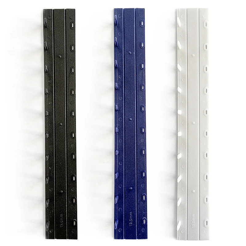 2020 Nieuwe Plastic Bindclip Strip Tien-Tand Strip Binding Rand Strip Zwart/Blauw/Wit/