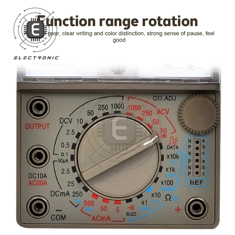 Needle Type Universal Meter Pointer Display Electrical Multimeters Voltage Current Resistance Tester AC DC