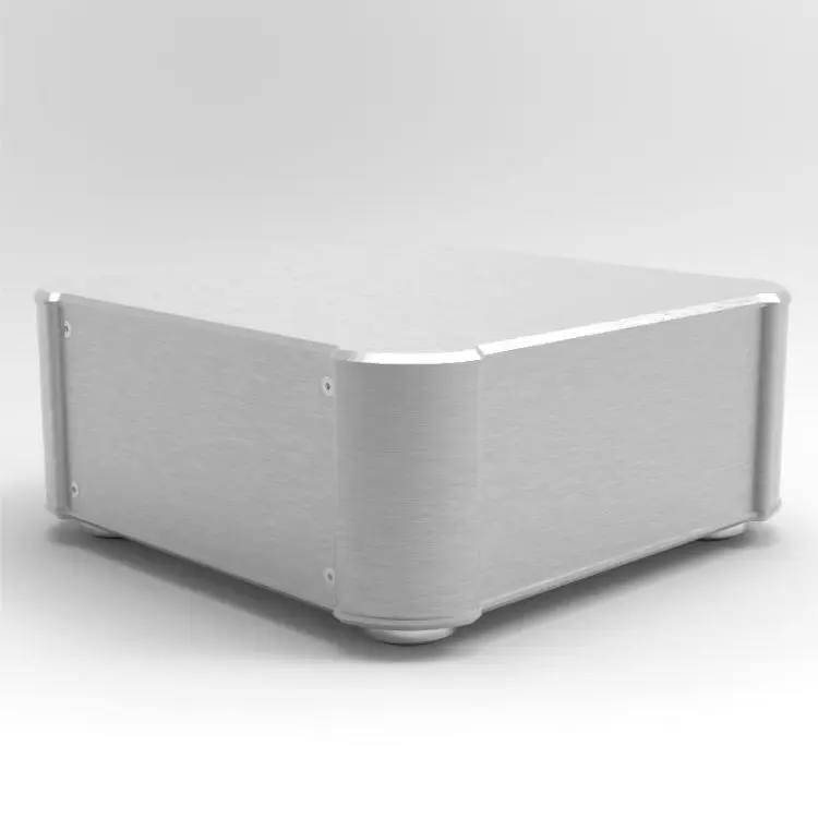 

262*102*262mm All-Aluminum rounded power amplifier DIY chassis tube preamplifier power supply box BZ2610R