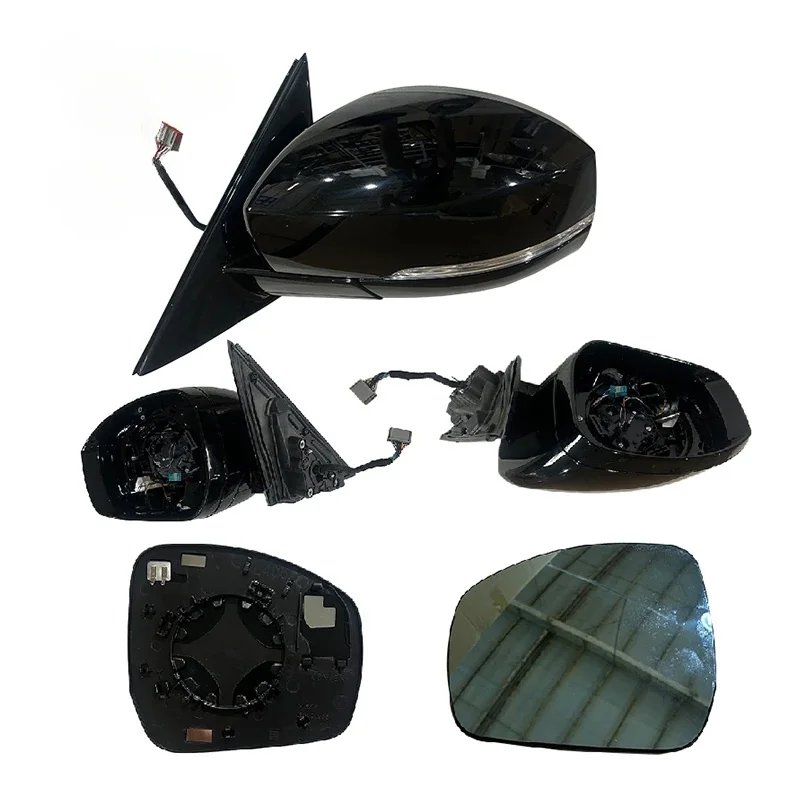 Auto Parts Gloss Black Side Mirror With LED Turn Signal