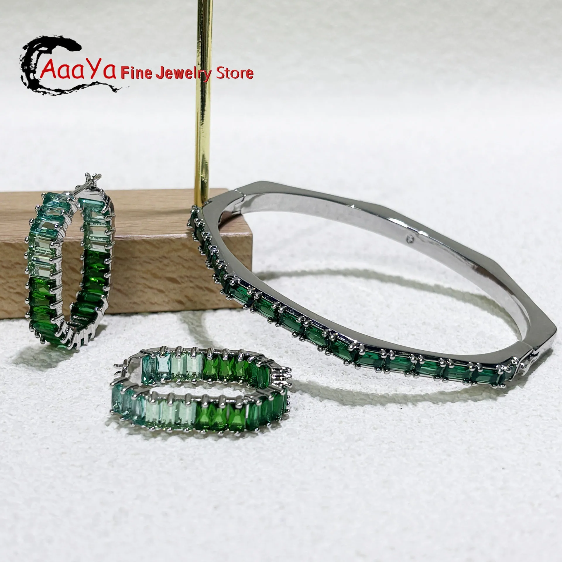 

Original 2025 New Charm S Earrings Fine Jewelry Set for Women Stainless Steel Bracelet Necklace Romantic Gift