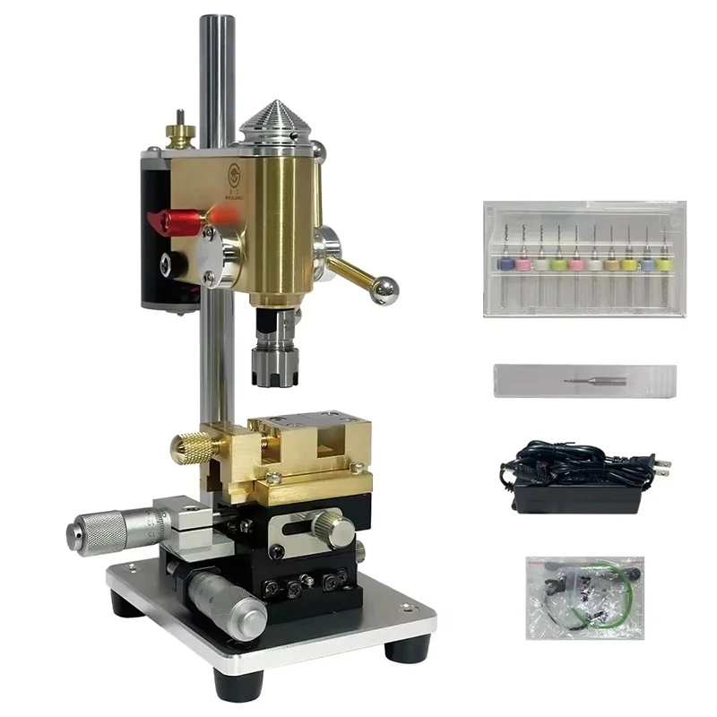 Watchmaker Precision Bench Drill Crown Punch Tool for Drilling Holes and Removing Broken Screws