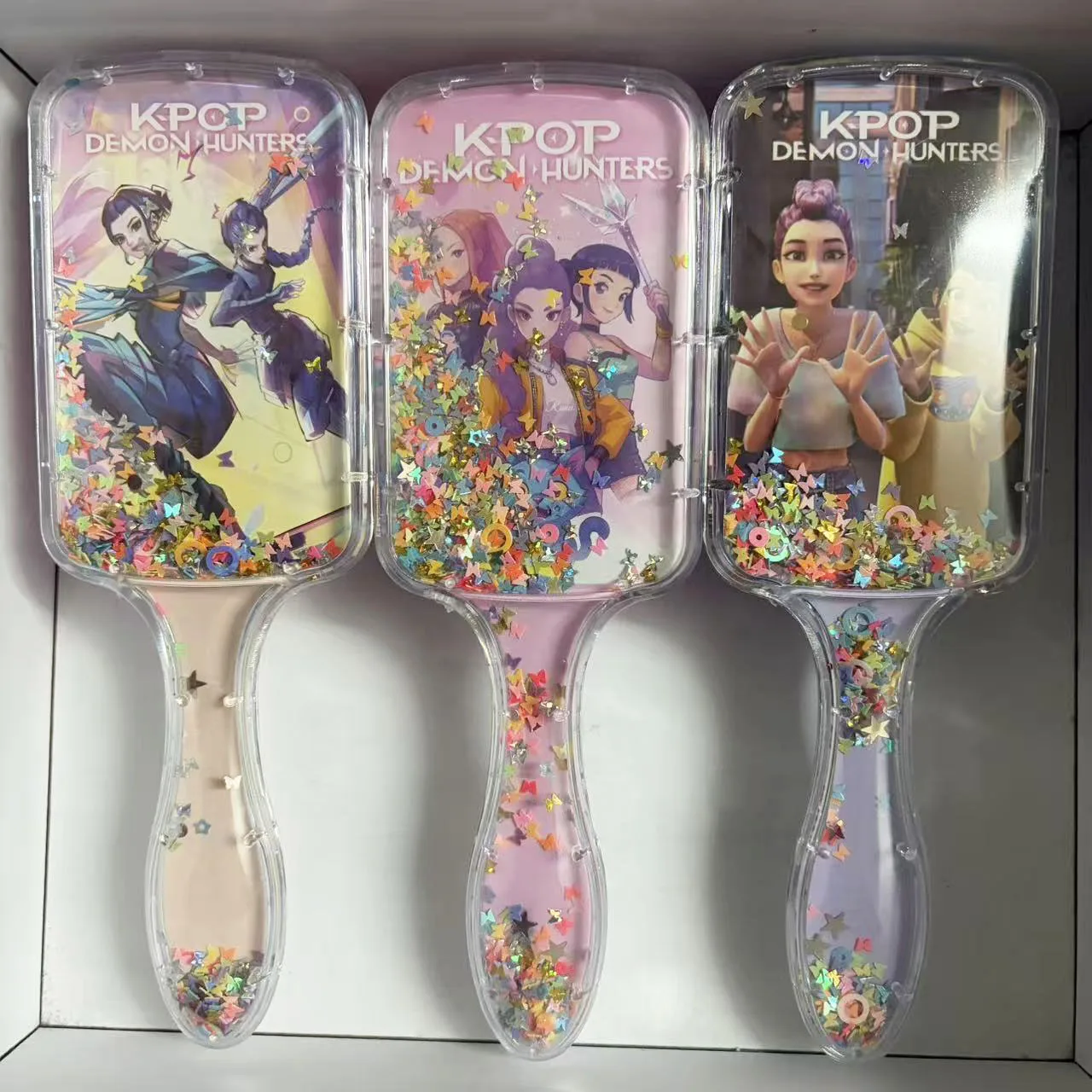 

New Kpop Demon Hunters Air Cushion Comb Anime Cute Household Items Kawaii Massage Comb Fashion Woman Heart Holiday Gifts