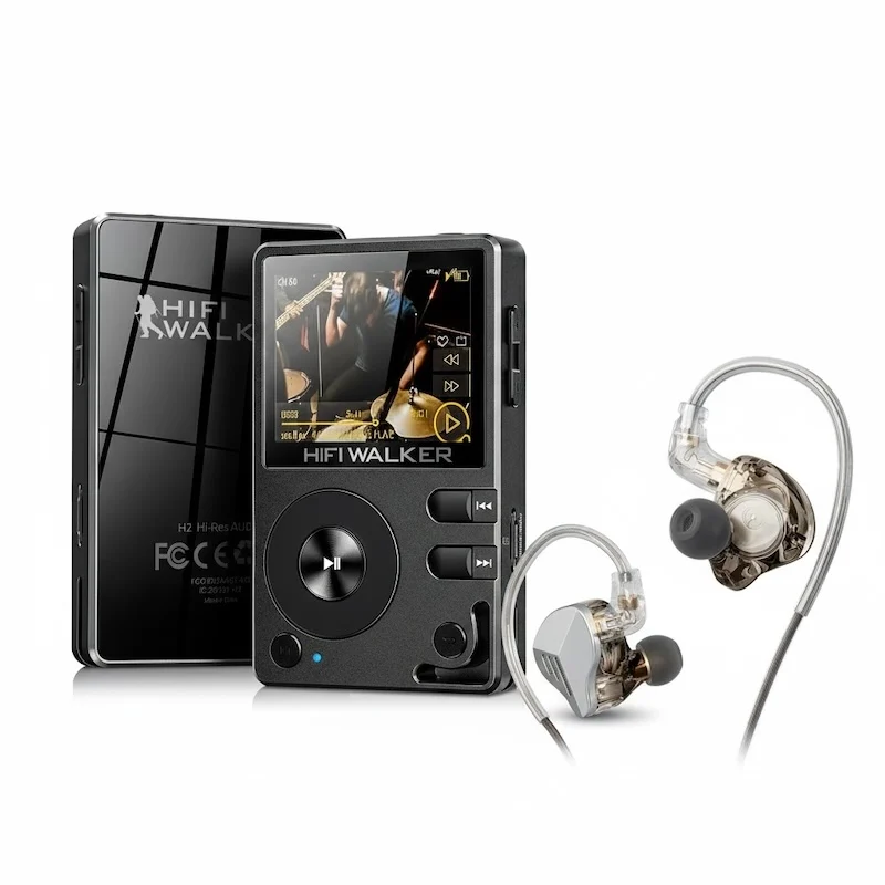 

Portable MP3 Player, Bluetooth 5.2, Lossless Music Player, Support 512GB, 12H Playback, HiFi Walker H2