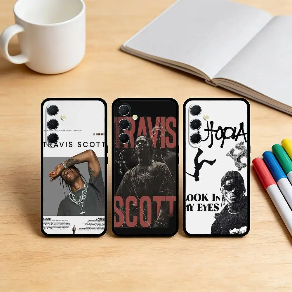 AAA T-Travis S-ScottS Singer  Phone Case For Samsung S25,S24,S21,S22,S23,S30,Ultra,S20,Plus,Fe,Note,10,9,5G Black Cover