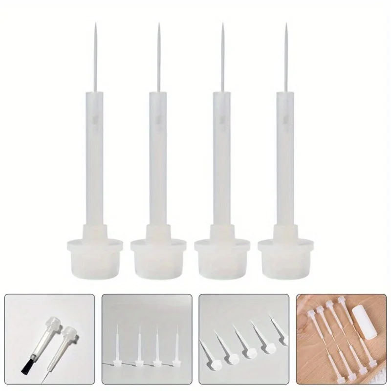 20pcs Nail Polish Replacement Brush Drawing Details Nail Art Liquid Gel Brush Nail Polish Pen Head Applicator Nail Brushes DIY