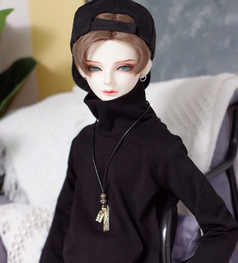 D03-P620 어린이 장난감 BJD DD SD MSD 1/3 SD17 삼촌 인형 사진 소품 옷 하이넥 긴팔 이너 셔츠 1개