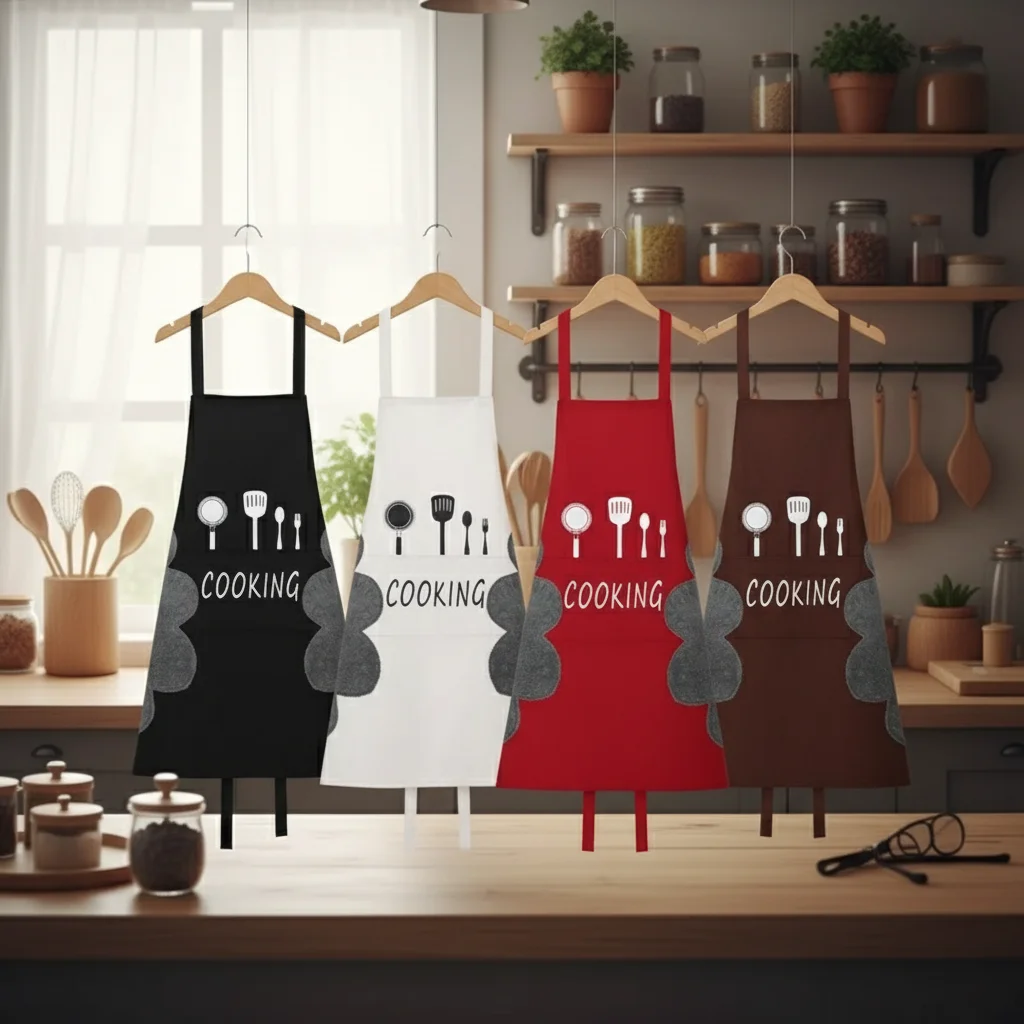 

1 шт. кухонный водонепроницаемый фартук для приготовления пищи, прочный антимасляный фартук для протирания рук, аксессуары для дома