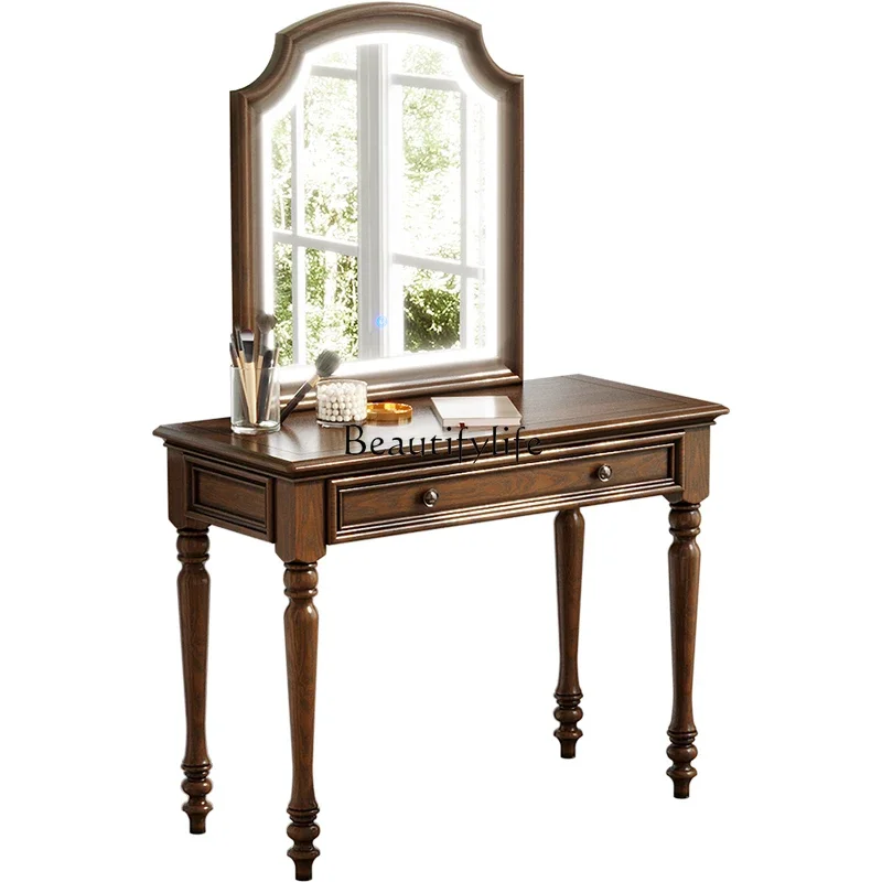 

Зеркало FG10*American с подсветкой, туалетный столик из массива ясеня, мебель для макияжа.