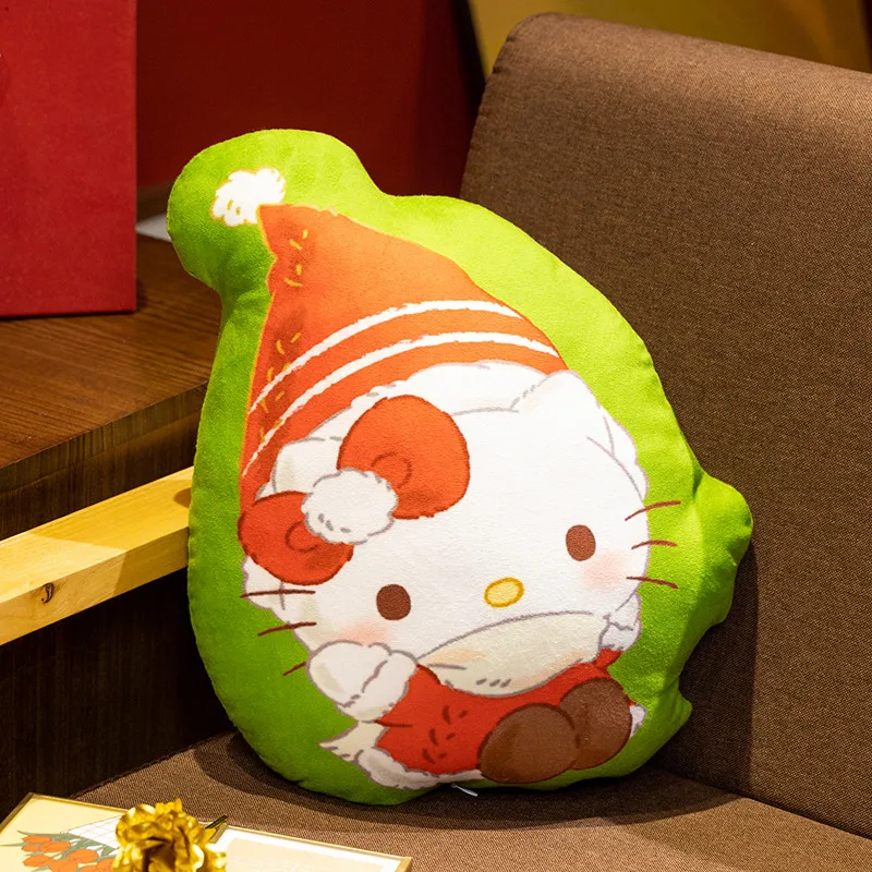 

Sanrio Plush My Melody Hello Kitty Doll Kuromi Pom Pom Toy Cinnamoroll Christmas Pillow Cushion Soft Gift For Kids Friends