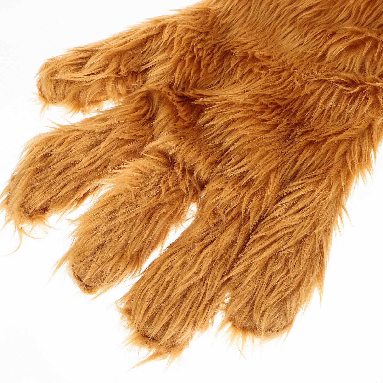 

1pc Palm Glove Warm Cosplay Supply Gloves Brown Party Stage Performance Cosplay Supply Photo Prop Masquerade Glove