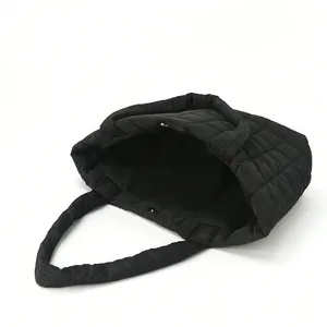 Tote çanta, kapitone Kabarık, kadın büyük kapasiteli çanta omuz, çanta omuz, kapitone, minimalist moda, seyahat dergisi, 1 adet. Çantanın ilk 10 satışı-dolgulu-büyük-5 numara