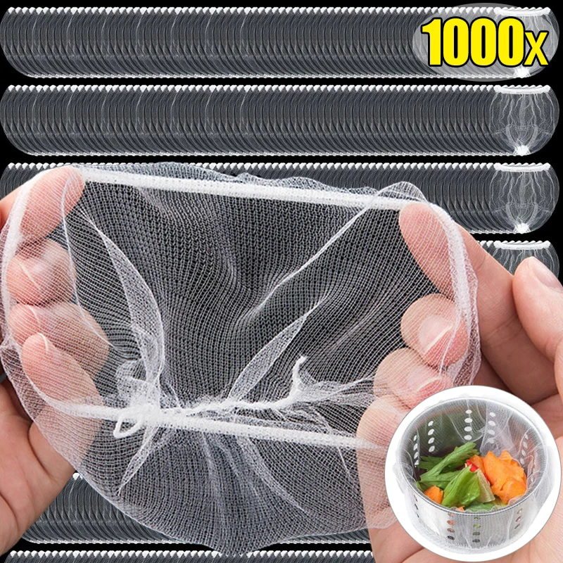 Kitchen Sink Strainer Mesh Bag Anti-blocking Disposable Sink Filter Net Bags for Collecting Kitchen Food Waste Leftover Garbage