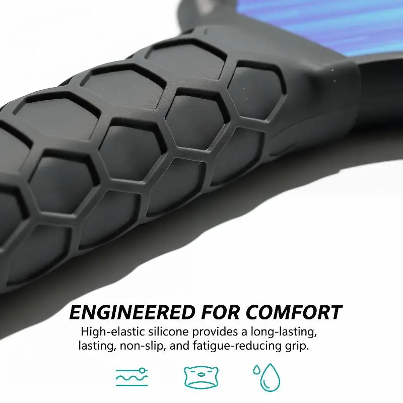 B*Silicone Pickleball Paddle Grip Cover Padel Accessories Silicone Undergrip Handle Non-Slip Reusable Pickleball Racket Overgrip