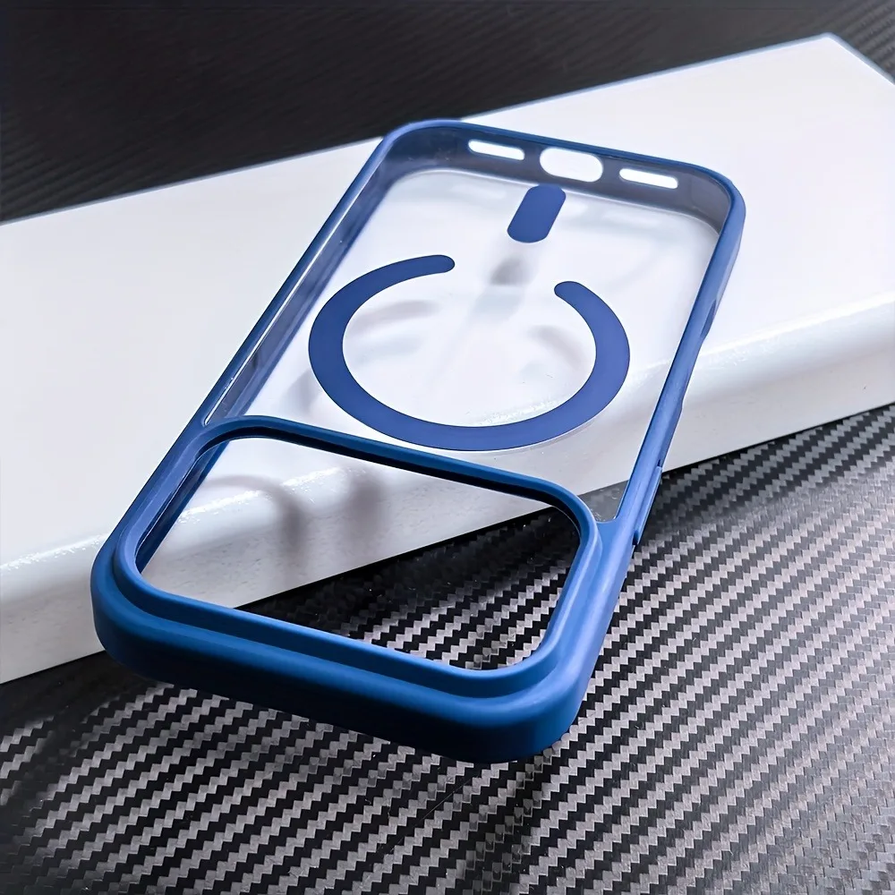 Прозрачный чехол для телефона iPhone 17, 16, 15, 14, 13 Pro Max, 17Pro, для Magesafe, магнитный, с беспроводной зарядкой, противоударный, прозрачная задняя Чехлы, чехол на айфон 17 15.