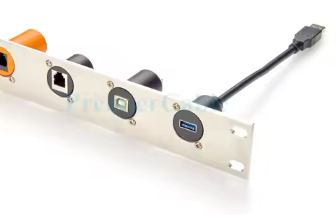 D-Type USB 3.0 A Male to Female Extension Cable Flange Chassis Panel Mount 5Gbps USB Type A Charging &amp; Data Cable For Printer