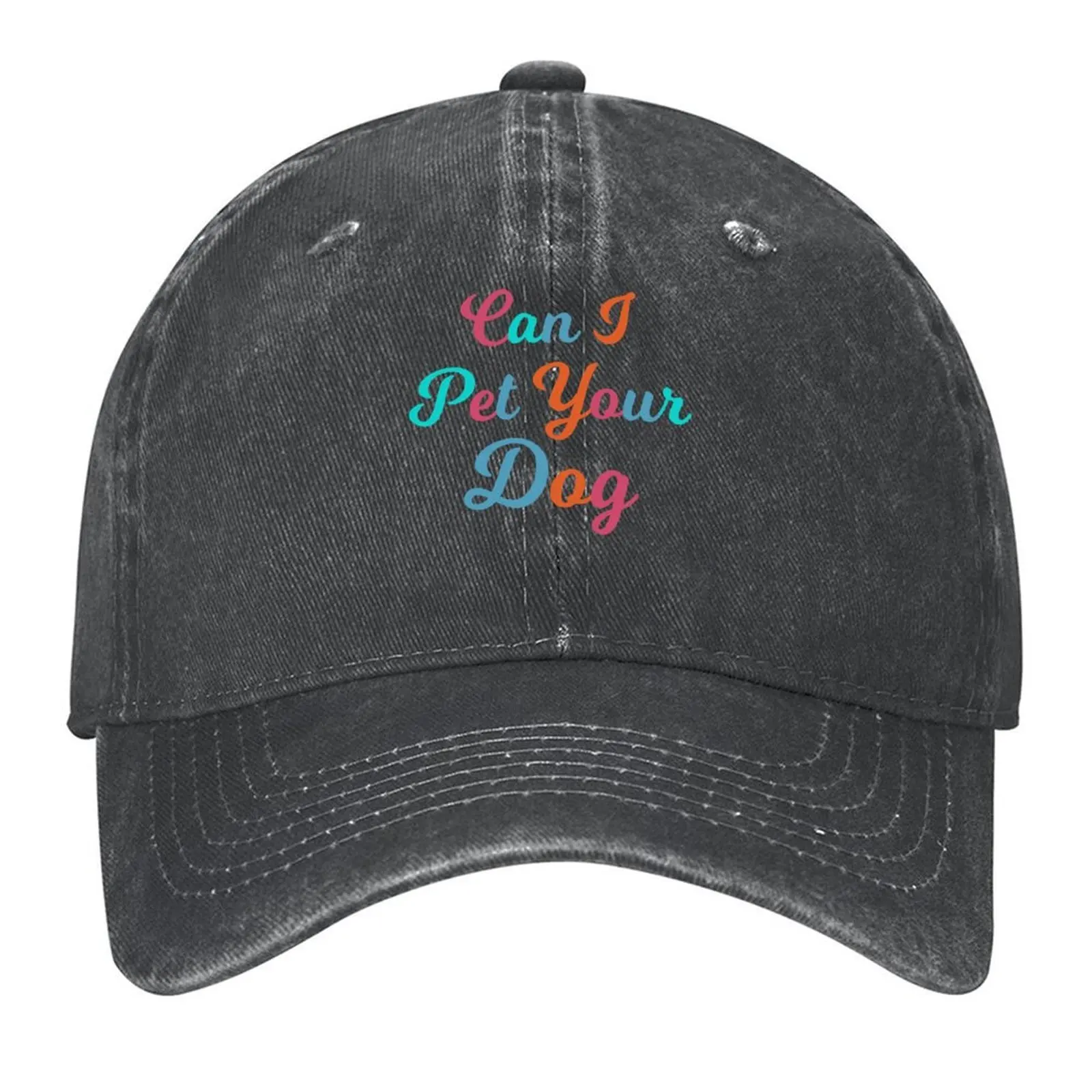 

Can I Pet Your Dog Baseball Cap beach hat western Hat funny hat Winter Women's Hats Men's