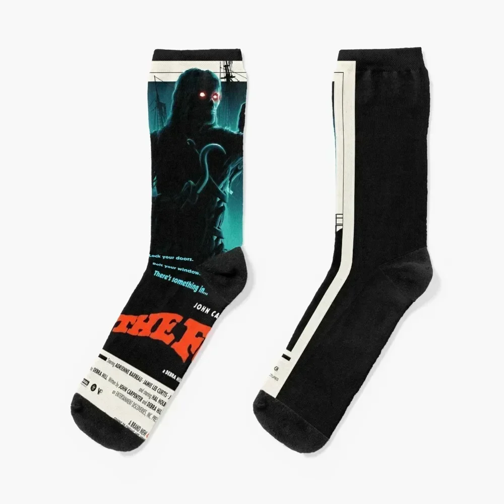 

THE FOG Movie Poster Classic T-Shirt Socks Children's bright garter funny sock Men Socks Women's